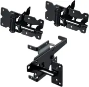 Stainless Steel Self Closing Vinyl Fence Single Gate Hinge and Latch Hardware Ki