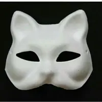 在飛比找蝦皮購物優惠-狐狸面具 - 貓面具 - 狐狸面具(包括臉,半臉)