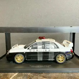 AUTOart 1:18 SUBARU IMPREZA WRX STI JAPANESE POLICE CAR 模型車【Tonbook蜻蜓書店】