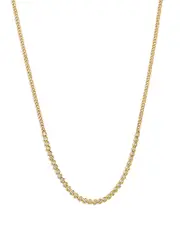 Zoe Chicco 14K Yellow Gold Tennis Collection Diamond Collar Necklace, 14-16