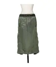 Sacai Elasticated Waist Drawstring Skirt 1,2 Green