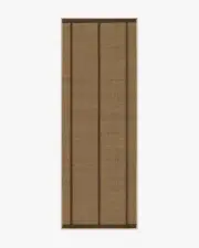 75' x 215' | Machine Washable Runner Rug | Kid & Pet Friendly | Indoor Rug | Harvest Stripe Brown Re-Jute Rug by Architectural Digest | Ruggable