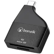 Bonelk USB-C to MicroSD/SD Adapter Black