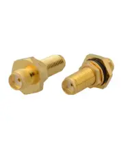 2pcs SMA Female to Female Bulkhead Connector Adapter for Cell Phone Booster