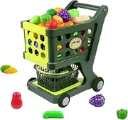 Kids Shopping Cart Trolley - Toy Shoppings Cart for Children | Mini Shopping Carts with Storage Baskets, Pretend Play Carts for Kids, Gift for , New Year, Birthday, and Holiday Fun