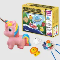在飛比找PChome24h購物優惠-Onshine 兒童科學美術DIY石膏娃娃彩繪海洋動物玩具