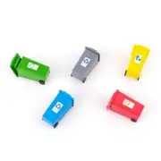 Mini Rubbish Bins O Scale Sand Table Material Toy Model Building Model