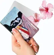 SILSTAR PROFESSIONAL Compact Card Mirror,Unbreakable Acrylic Makeup Mirror, Small Mirror, Compact Pocket Mirror, Slim Mirror_Edvard Munch_Girls on a Bridge 123