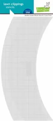 Lawn Fawn SLIMLINE SIMPLE HILLSIDE STENCILS Lawn Clippings Stencil Set LF2537