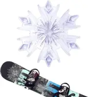 Snowboard Stomp Pad, 3D Clear Snowflake Stomp Pad Snowboard Grip Pad for Snowboa