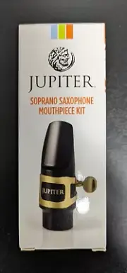 Soprano Saxophone Mouthpiece & Gold Lacquered Ligature Jupiter JWM-SSK1