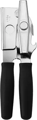 SWING-A-WAY Portable Manual Steel Can Opener with Bottle Opener - Black