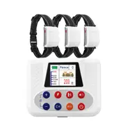 Wireless Dog Fence System, Electric Fence for Dog with Big LCD Screen, Portable Wireless Fence and Training Collar for 3 Dogs