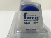 FERRIS CARVING WAX RING TUBE FLAT TOP BLUE T-250