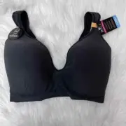Bali Comfort Revolution All Around support Black Bra Women Size 38DD