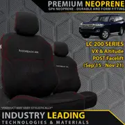 Toyota Landcruiser 200 Series VX & Altitude (09/2015+) Premium Neoprene 2x Front Seat Covers (Made to Order)
