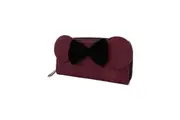 Disney Mickey Mouse Brown w/ Bow & Ears Purse Money/Bill Organiser 8x4in