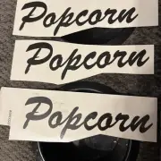 Fire on, Water slide decals 3 Popcorn Decals