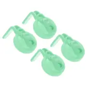 4Pcs Mason Jar Pour Spout Lid, Mason Jar Lids with Handle, Cyan