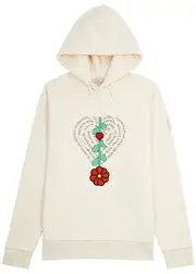 Moncler Genius 1 Moncler JW Anderson Hooded Cotton Sweatshirt - Ecru - M M