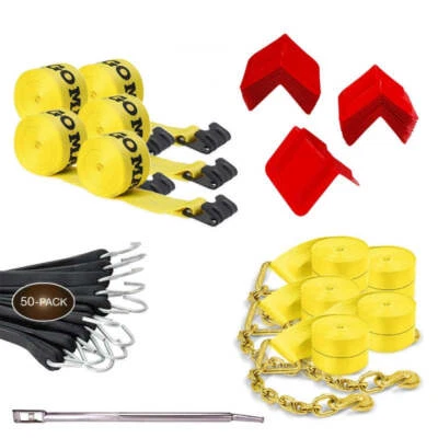 DC Cargo Flatbed Strap Kit, 81 Pcs