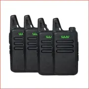 4pcs Mini Walkie Talkie Two Way Radio Station WLN KD-C1 for Ham Mobile Radio