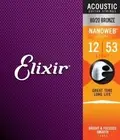 Elixir 11052 Acoustic 80/20 Bronze with Nanoweb Coating, Light 12-53
