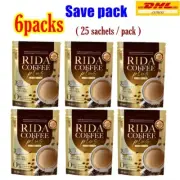 6x RIDA Coffee Plus MCT Oil Powder Instant Mix Arabica Control Hunger No Sugar