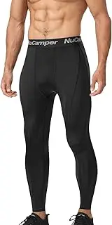 [NuCamper] Men's Compression Trousers, Functional Underwear, Sports Leggings for Men, Long Running Baselayer Tights, Quick-Drying for Athletic Training, Fitness, Basketball, Gym, Cycling, Jogging