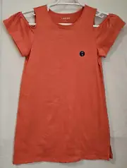 Girls Lands End Cold / Open Shoulder T-Shirt Tunic Top-Size Large 14