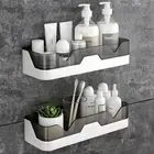 2-Piece Shower Caddy - Plastic Bathroom Organiser/Shower Shelf - Rust Proof Suct
