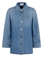 [Givenchy] Givenchy-Camicia Cocoon In Denim-Donna 36 FR