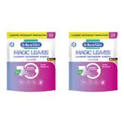2x 25pc Dr Beckmann Magic Leaves Fabric Laundry Detergent Sheet Fresh Blossoms
