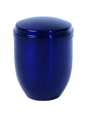 Large/Adult 230 Cubic Inches Royal Blue Metal Funeral Cremation Urn for Ashes