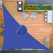 Triangle Sun Shade Sail, Water Resistant Shade Cloth 98% Sun Protection Shade Sa