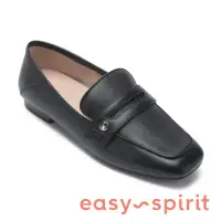 在飛比找momo購物網優惠-【Easy Spirit】TOBBIE 真皮平底深口鞋(黑色