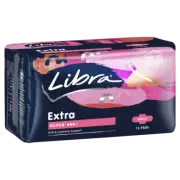 Libra Extra Super with Wings 12 Pads Soft & Cushiony Support BodyFit Shape