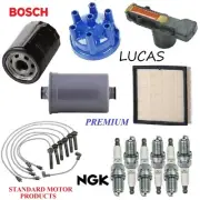 Tune Up Kit Filters Cap Wire Spark Plugs For JAGUAR VANDEN PLAS L6 4.0L 1990 (for: Jaguar)
