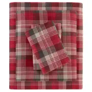 Woolrich Flannel 100% Cotton Sheet Set Warm Soft Bed Sheets with 14" Deep Pocket