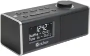 Richter Wake DAB+ FM Digital Alarm Clock Radio, Black