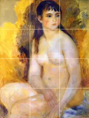 Art Renoir Nude Mural Ceramic Backsplash Bath Tile #1687