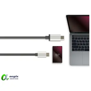 aegis艾吉斯 Type C 轉 Micro USB 傳輸線 快速充電線 數據線資料數據傳輸【安卓充電線】 AGC2M