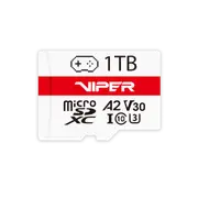 PATRIOT MEMORY(VIPER GAMING) Series microSDXC CL10 U3 UHS-I V30 A2 - PV1TBGM32MCX Support 4K Video Recording