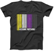 [keoStore] Non Binary Pride Flag Barcode Agender Genderfluid Non Binary T-Shirt ds1175 T-Shirt