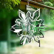 Hanging Wind Spinner Outdoor Metal Decorations Silver Wind Spinners Yard Garden