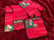 Bubba Gump Shrimp Co. logo / Apron, potholder and oven mitt set ~ New