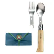 OPINEL FRANCE PICNIC+ CUTLERY COMPLETE SET WITH NO.08 FOLDING KNIFE (002500)