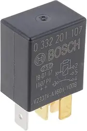BOSCH 0332201107 Changeover Micro Relay - 5 Pins, 12 V, 30/10 A - Single