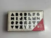 Close To My Heart Party Blocks Capital Letter Alphabet Stamp Set
