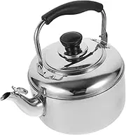 DONFAMDS Whistling Water Kettle Stovetop Tea Boiler with Cool Handle Water Heating Pot for Induction Cookers Camping and Kitchen Use